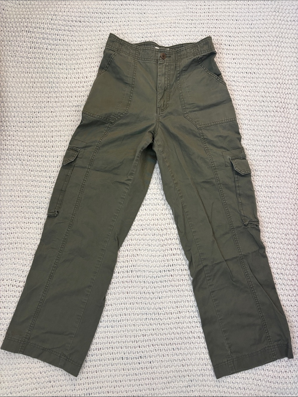 Abercrombie and Fitch Curve Love Women’s Cargo Pants Utility y2k straight leg